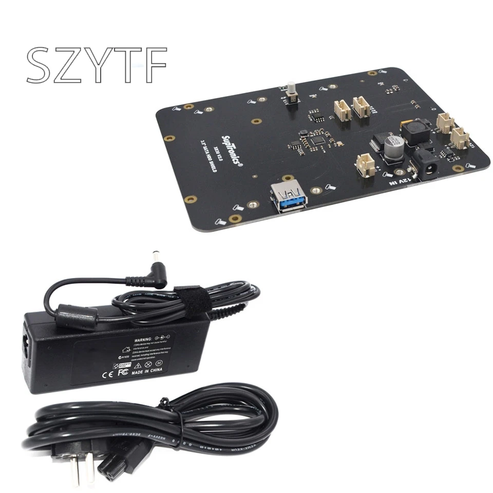 Raspberry Pi 2 3 B+ Plus/3B X830 V2.0 HDD Плата расширения ж/Veilig Функция выключения, 3," SATA HDD Opslag модуль