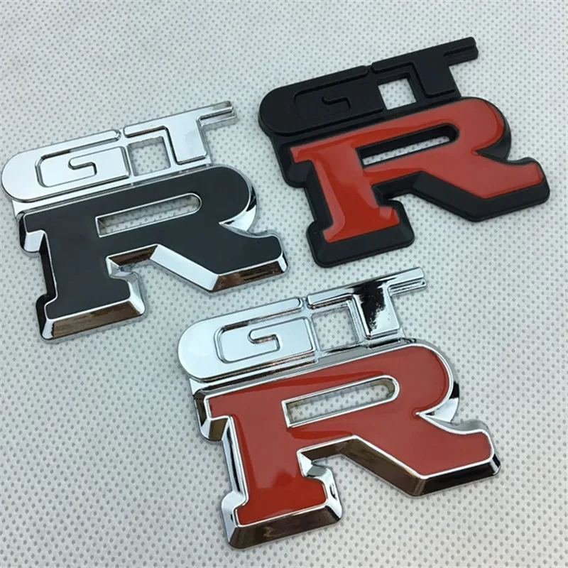 Металлическая хромированная 3D Автомобильная эмблема GTR автомобильная наклейка