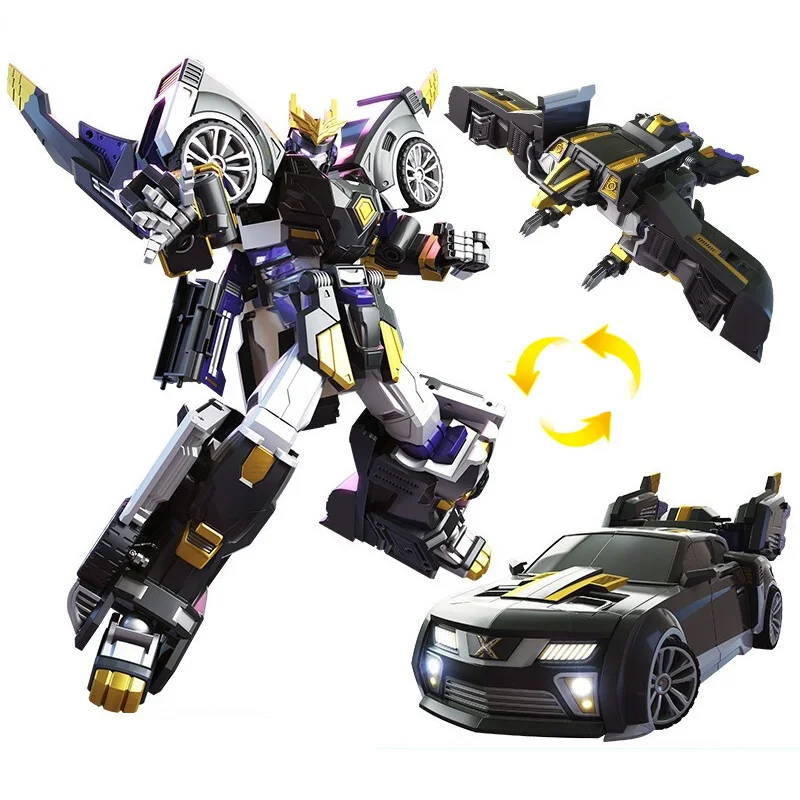 Три режима Мини сила трансформации меха робот игрушки Фигурки MiniForce X