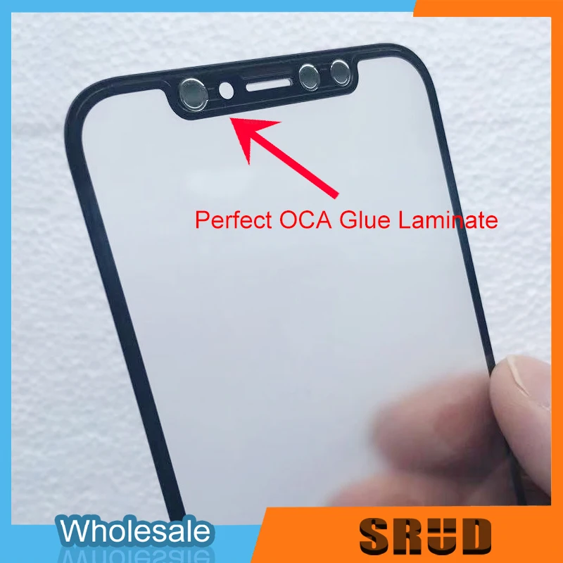 5 шт./лот, внешний экран, стекло, лен, ламинированный OCA клей для iPhone X Xs Max 11 Pro/11 Pro Max, замена панели