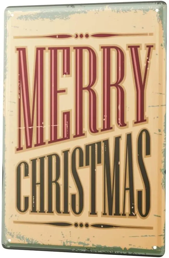 

SINCE 2004 Tinplate Retro Merry Christmas