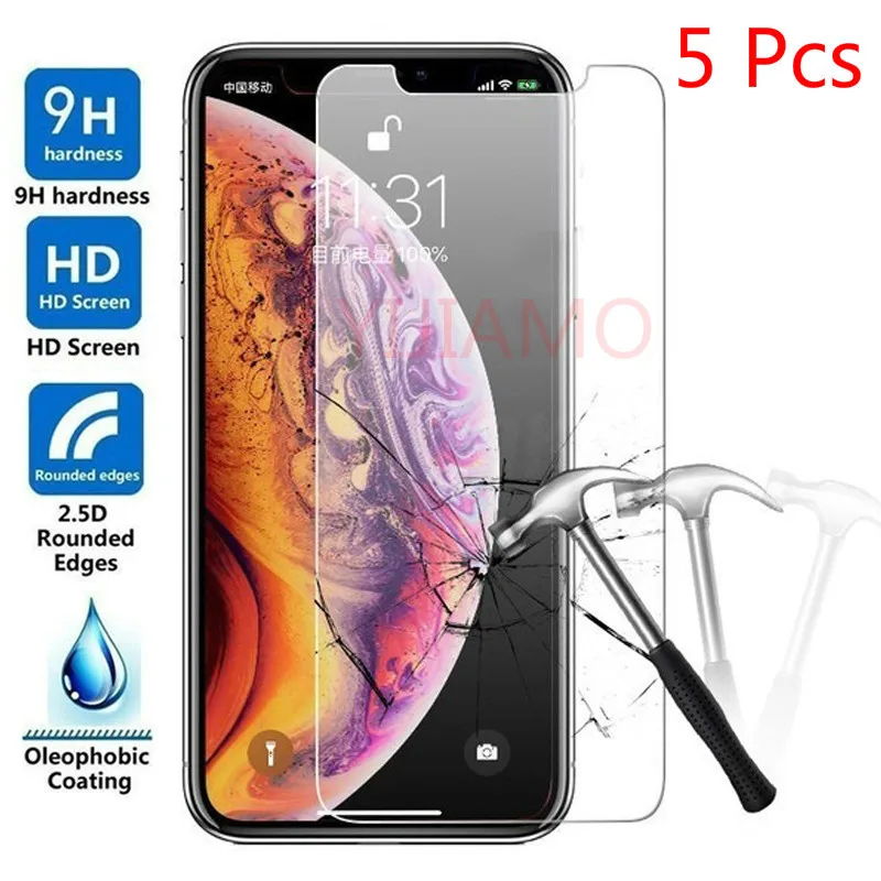 Защитная пленка для экрана iPhone 11 Pro XS MAX закаленное стекло Ecran XR X 8 7 6s Plus защита из