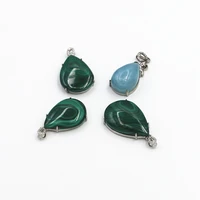 aaaaa jewelry genuine natural green crystal malachite pendant female mens gemstones crystal treatment stone necklace pendant