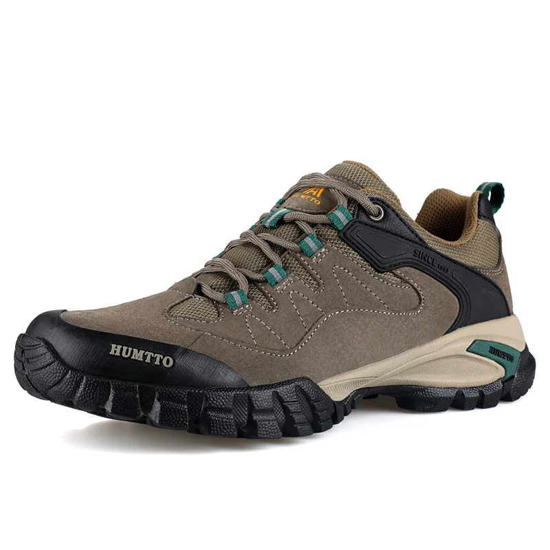 HUMTTO Waterproof Hiking Shoes for Men Women Breathable Leather Trekking Shoes Outdoor Climbing Mountain Walking Women Sneakers