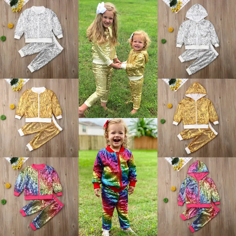 Комплект одежды для маленьких девочек модный осенний комплект одежда пальто на