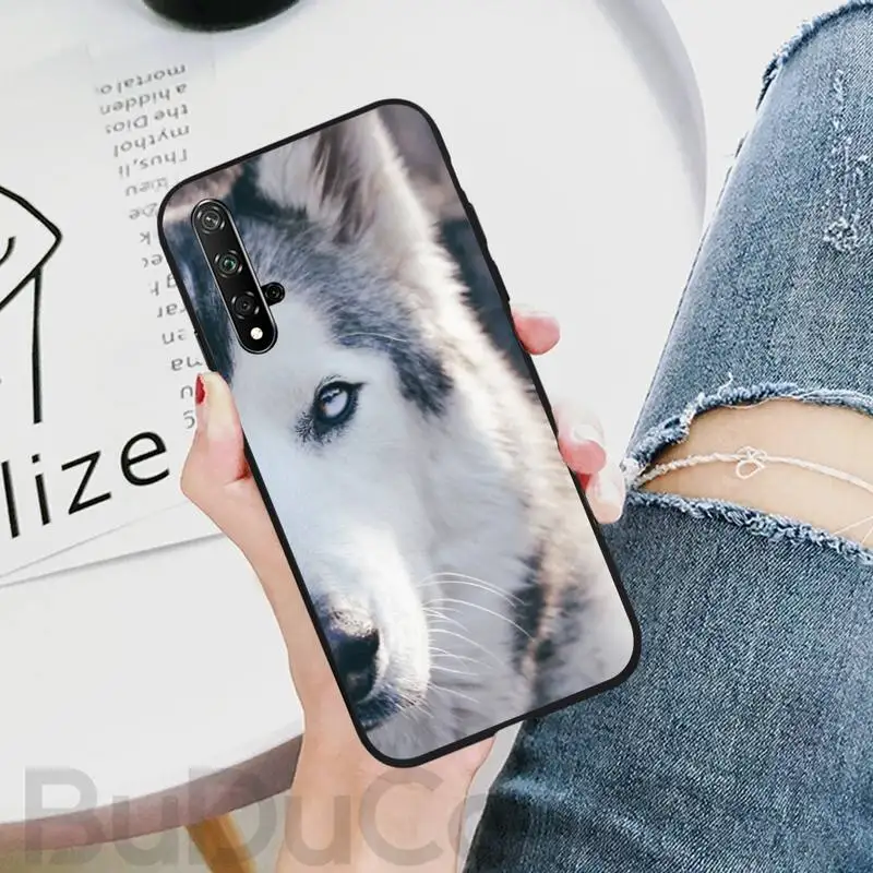 

Husky cute Black TPU Soft Phone Case For Honor 10 20 lite view20 7C 5.7inch 8 5 7A 5.45inch 10 20i PLAY 30 PRO
