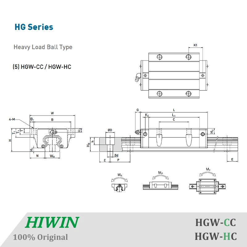 HIWIN HGW25 направляющие 500 600 мм линейная направляющая рельса ЧПУ фрезерные детали HGR25