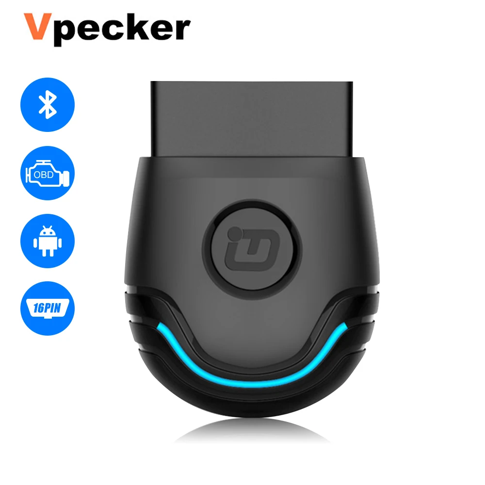 Автомобильный сканер Vpecker PU 600 OBD2 с полной системой Bluetooth ABS SRS EPB DPF Сброс масла OBD ODB2