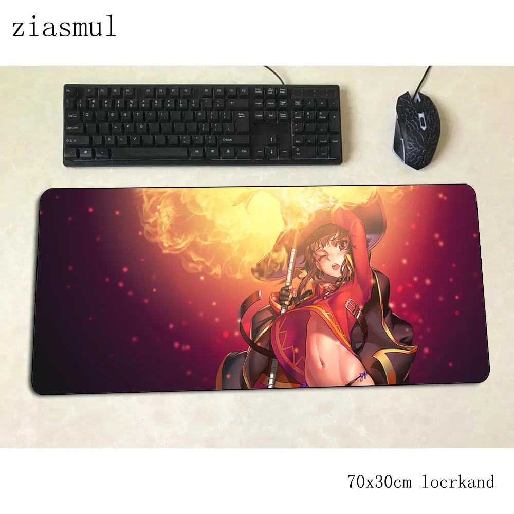 Коврик megumin для мышки с аниме компьютерный коврик 700x300x3 мм игровой большой