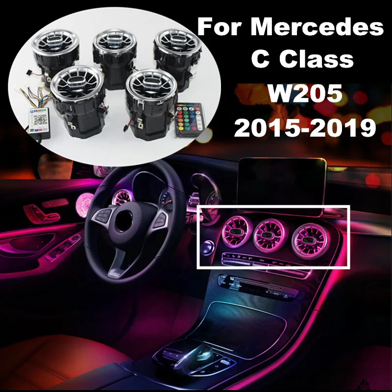 Кондиционер AC вентиляционное отверстие 64 цвет для Benz C GLC класс W205 X253 2015-2019