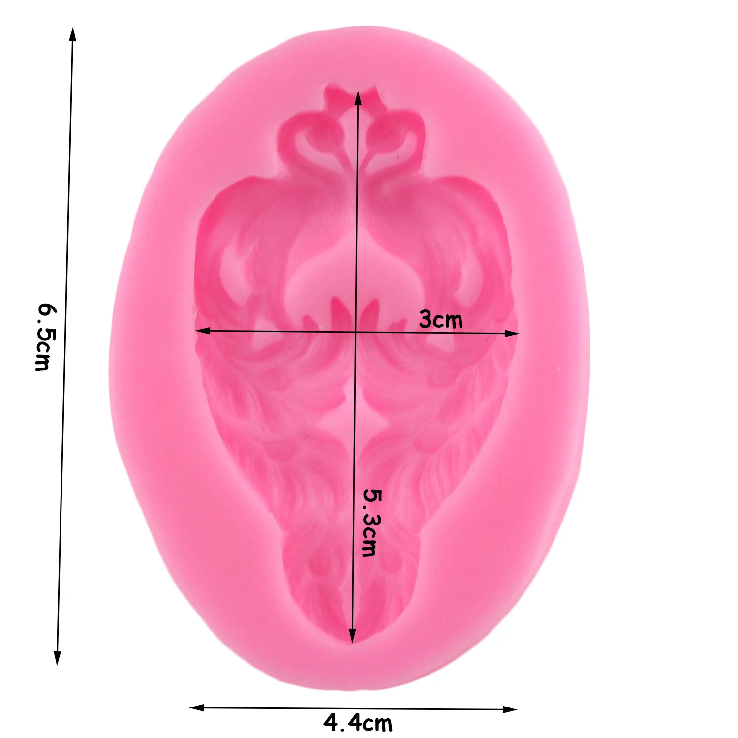 Силиконовая форма с объемной каймой павлина рельефное украшение для кекса