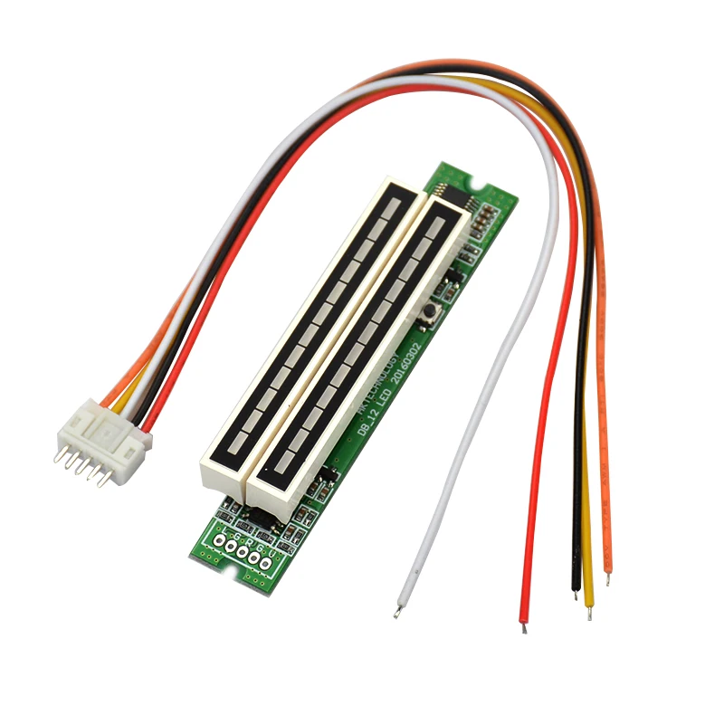 HFES мини двойной 12 уровень индикатор VU метр стерео усилитель доска регулируемый