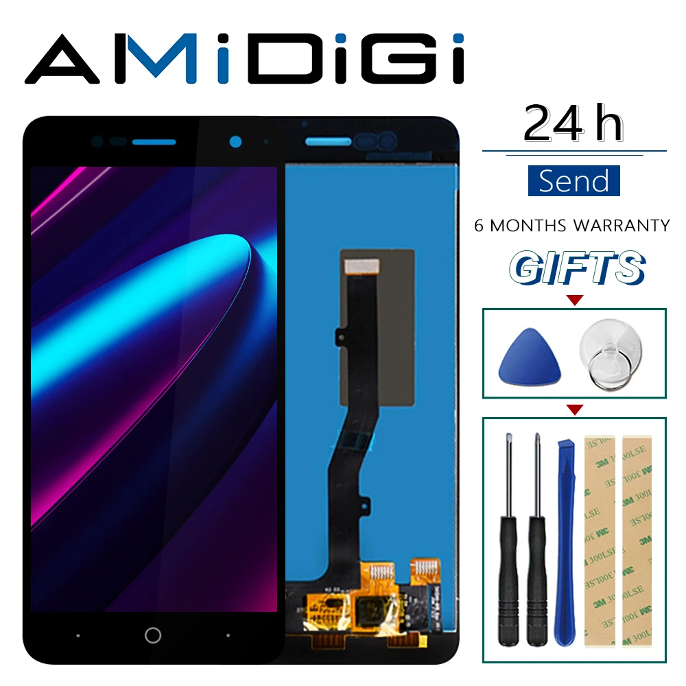 Для ZTE Blade V8 mini ЖК дисплей и сенсорный экран с инструментами клеем для Мобильный