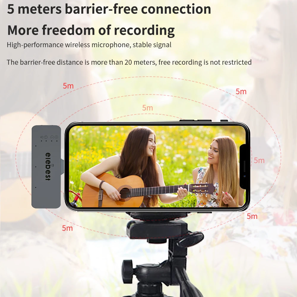 Микрофон TISHRIC M10 для телефона встроенный мини-микрофон с шумоподавлением Android