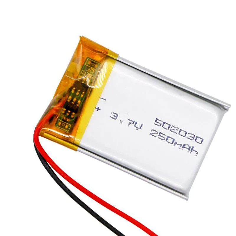 250mah 3,7 V 502030 литиевая литий-ионная аккумуляторная батарея для автомобиля dvr тахограф bluetooth наушники камера динамик MP3 MP4
