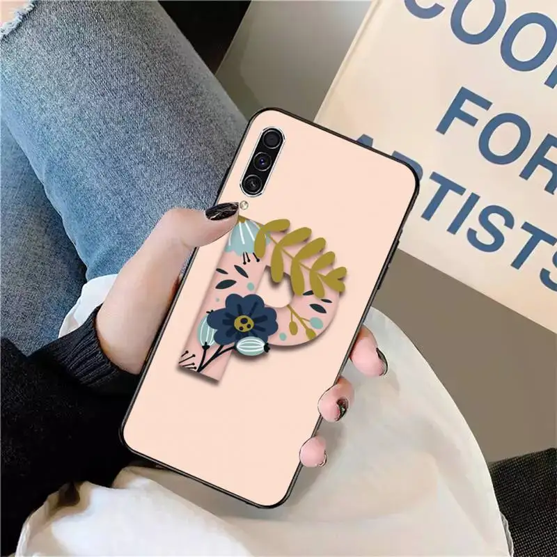 

Flower grass letters art Phone Case For Samsung galaxy S 9 10 20 A 10 21 30 31 40 50 51 71 s note 20 j 4 2018 plus