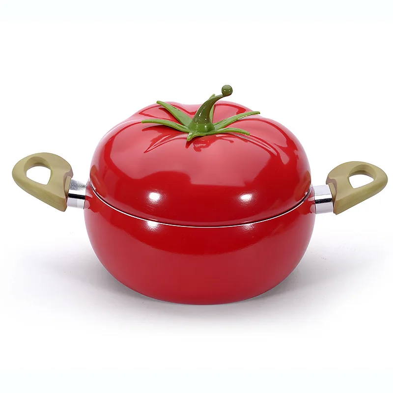 

Hot Sell Creative Aluminum Alloy Soup Pot Gas Induction Cooker Universal Aluminum Tomato Pot Double Ears Hotpot Wok Frying Pan