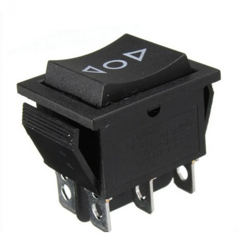 

1pc Universal 6 Pin DPDT ON-OFF-ON Switch AC 250V/10A 125V/15A Car Boat Power Window Sunroofs Rocker Switch