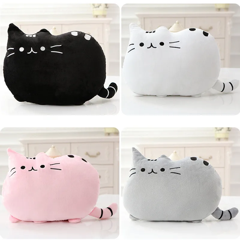 

Kawaii Cat Pillow with PP Cotton Inside Biscuits Kids Toys Doll Plush Baby Big Cushion Cover Peluche Gift for Friends