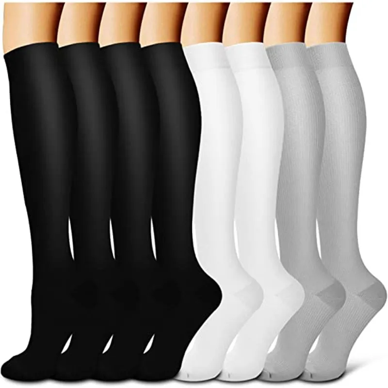 

New Compression Socks Men Women Varicose Veins Compression Golfs Crew Middle Tube Crossfit Travel Nurse Socks EU 36-50 Meias