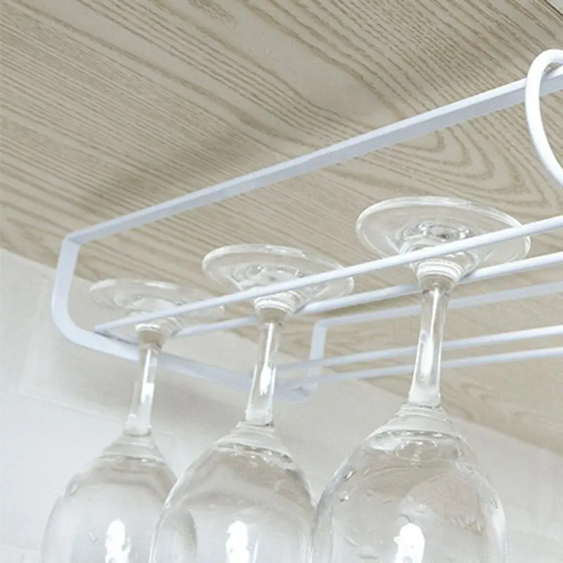 Железное красное вино стеклянная рамка с перевернутой головой Подвесная