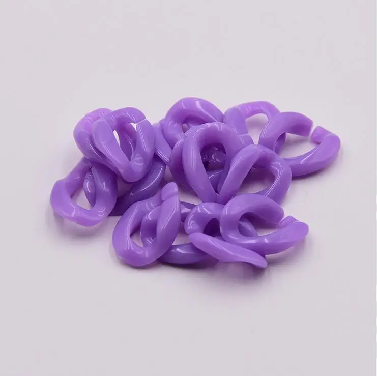 

23*17mm 100pcs 25 Colors Acrylic Combination Split Connector DIY Chains For Jewelry Accessories Handmade Chain Making