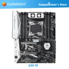 Материнская плата HUANANZHI X99, TF, X99, Intel XEON E5 LGA2011-3, DDR3, DDR4, RECC NON-ECC, две серверные станции NVME