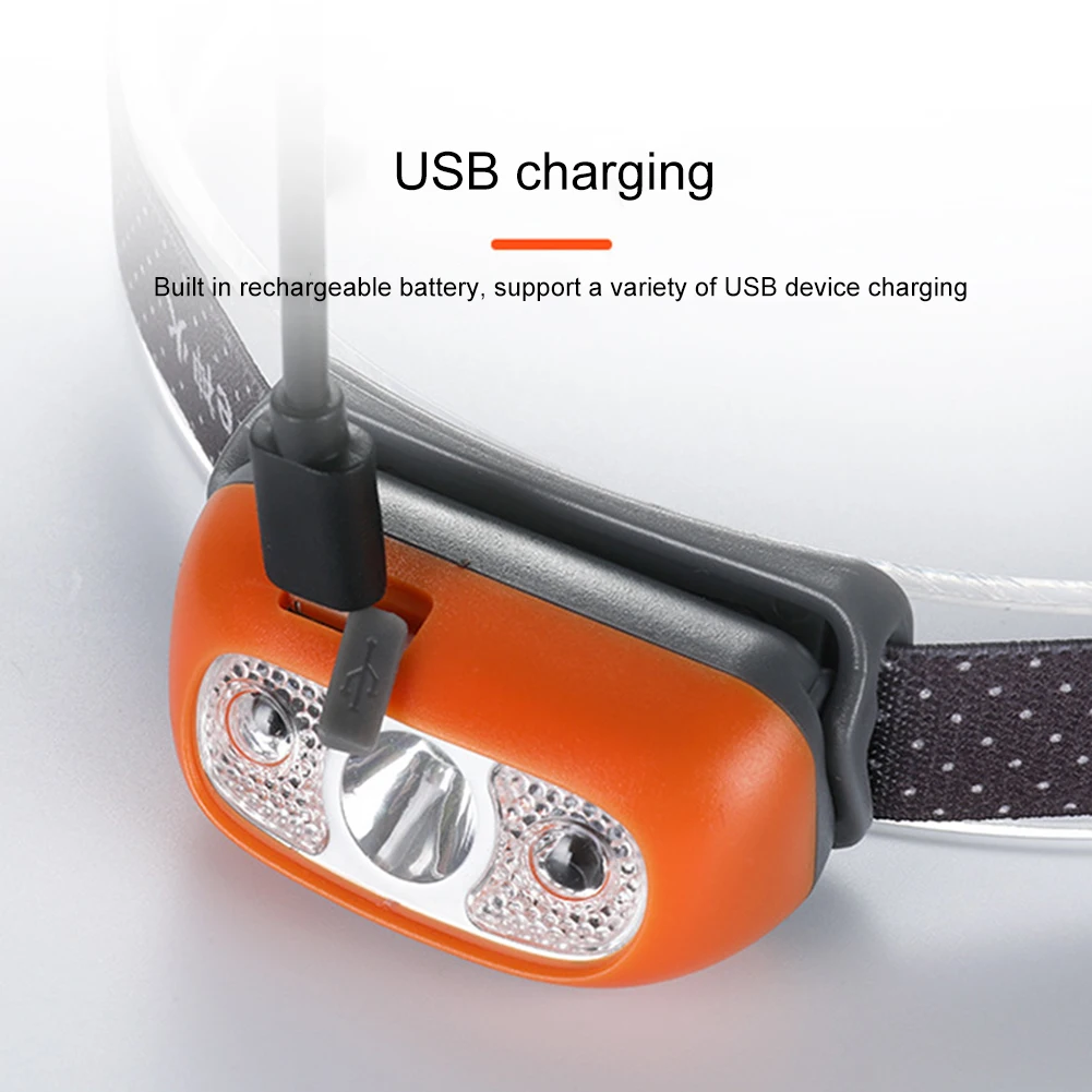 

Waterproof Infrared Sensor Headlamp Flash Head Lamp Torch Lantern for Hunting USB Recharge Super Bright LED Lamp Outdoor