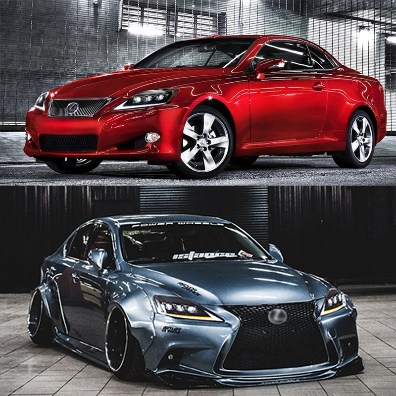 Автомобильная светодиодная фара в сборе для LEXUS IS250 IS350 IS300 2006-2012 IS220d/IS F прозрачная