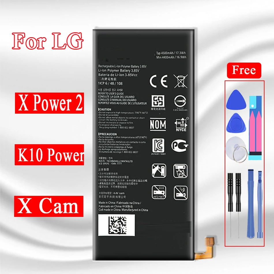 BL T30 T23 Батарея для LG X Мощность 2 L64VL M320F M320N L63BL K10 M320 M320DSN M320TV Cam K580 K580Y F690