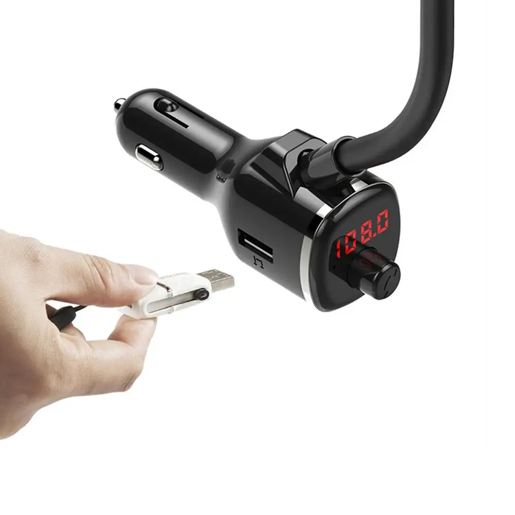 10 Вт беспроводной держатель для быстрой зарядки мобильный телефон с Fm Bluetooth