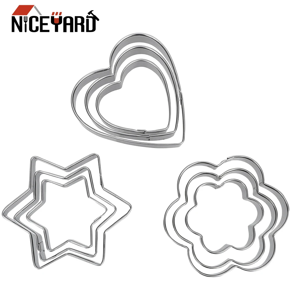 NICEYARD 3 шт./компл. резак для печенья форма выпечки из нержавеющей стали яиц DIY