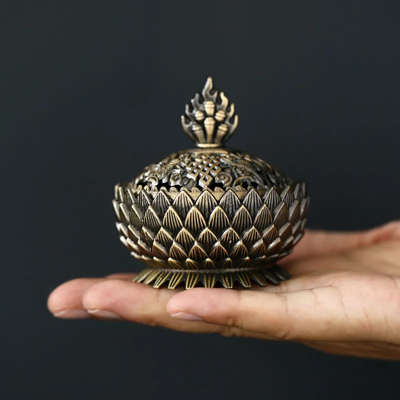 Chinês de Luxo Decoração da Sua Queimador Incenso Sala Estar Vaporizador Interior Fumaça Fonte Incensario Casa Db60xx Zen