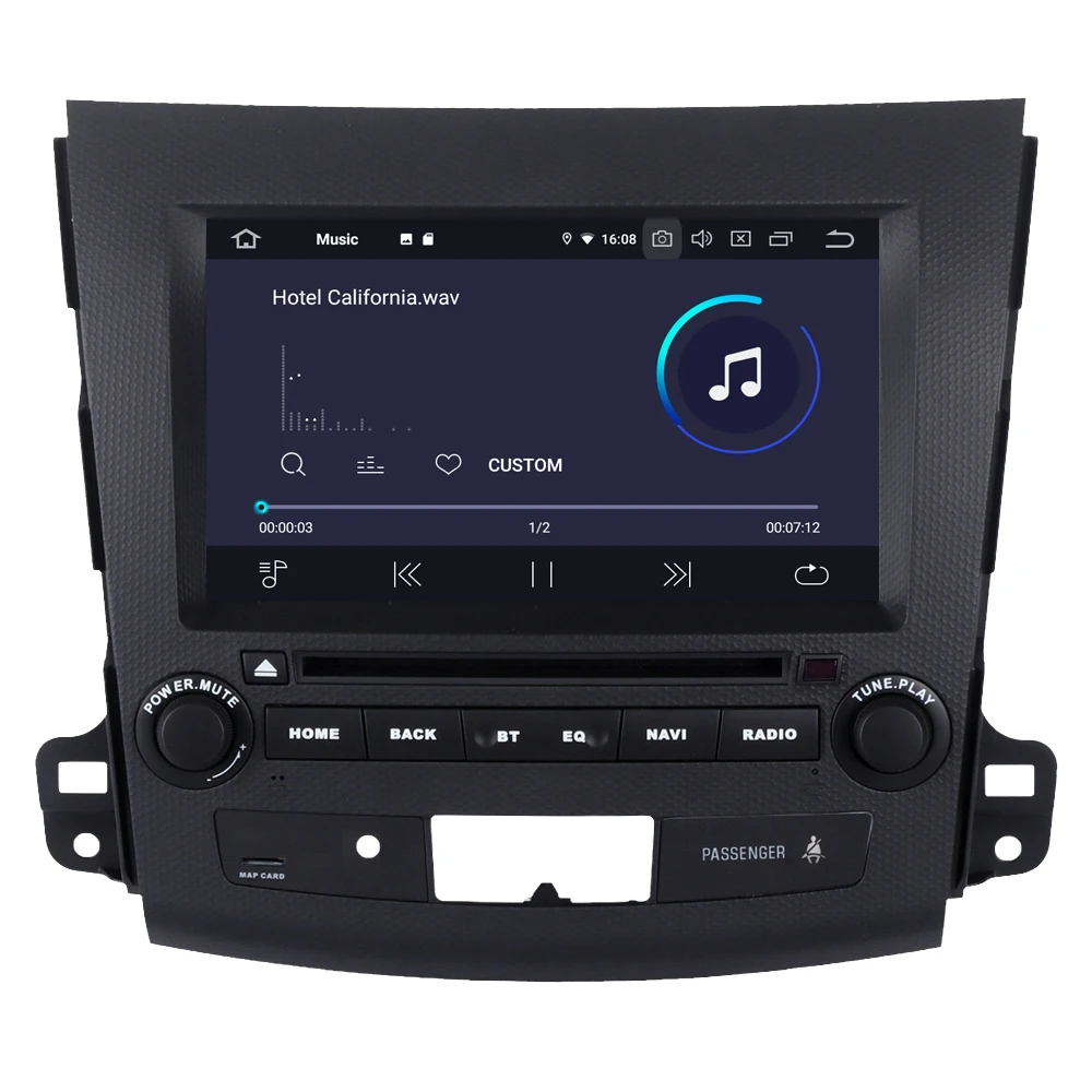 Автомагнитола RoverOne для Mitsubishi Outlander XL мультимедийный плеер с GPS навигацией DVD Android 9