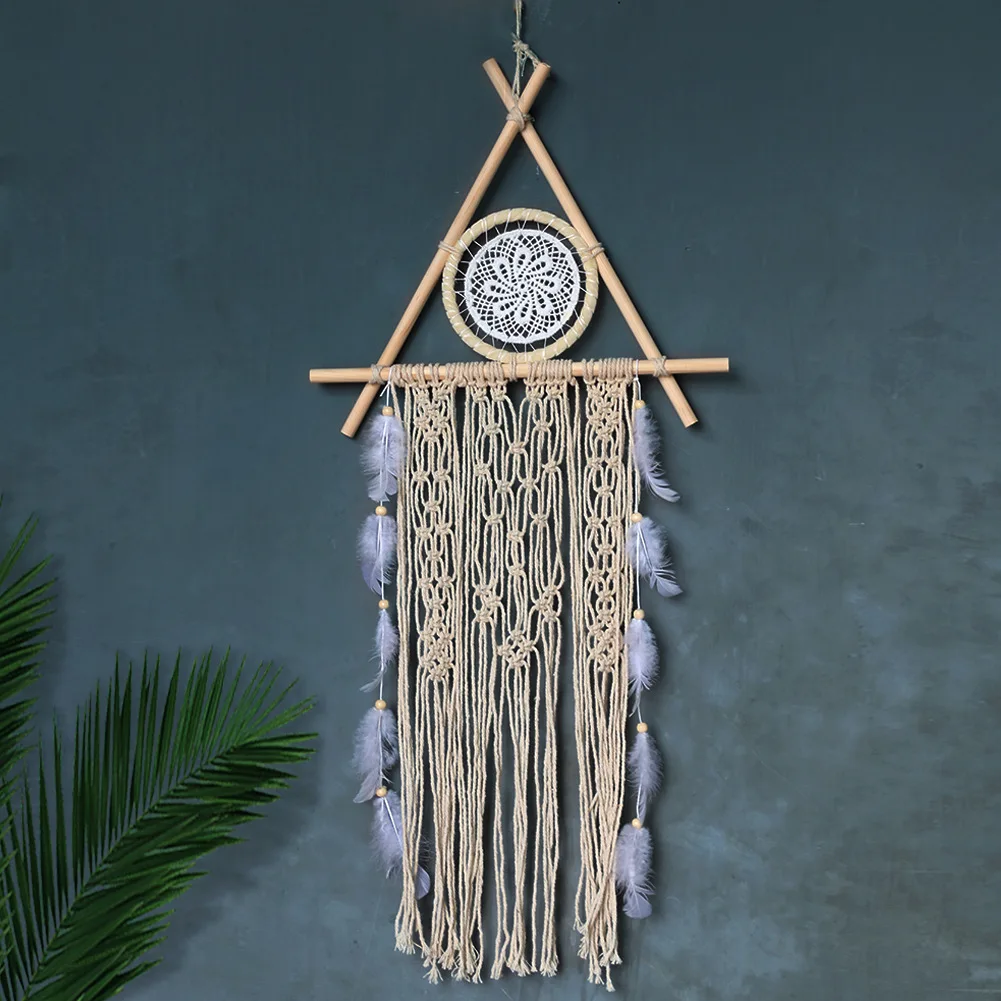 

nordic macrame dream catcher tapestry room decoration farmhouse decor handmade makramee dream catcher gift for women