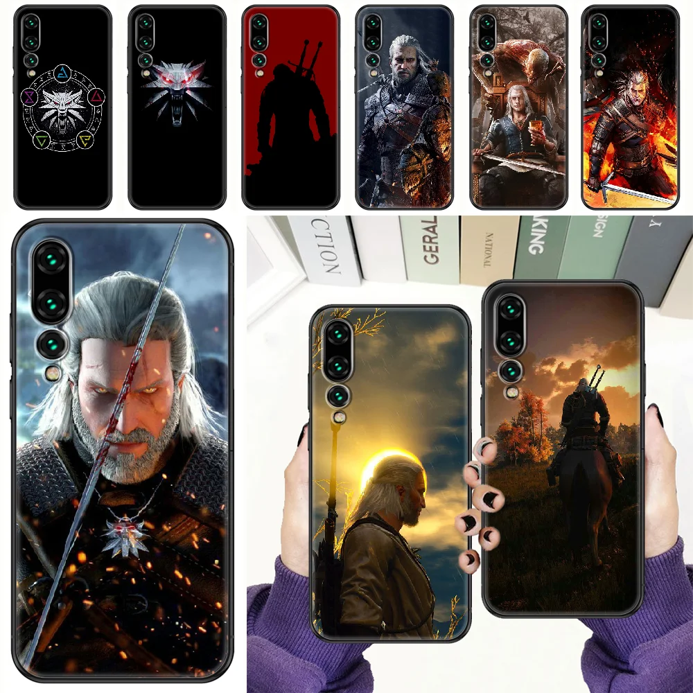 

Game Wild Hunt wizard Phone case For Huawei P Mate P10 P20 P30 P40 10 20 Smart Z Pro Lite 2019 black silicone Etui pretty back