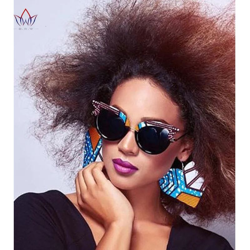 2021 Новое поступление модные африканские серьги из Анкары ручная работа женские