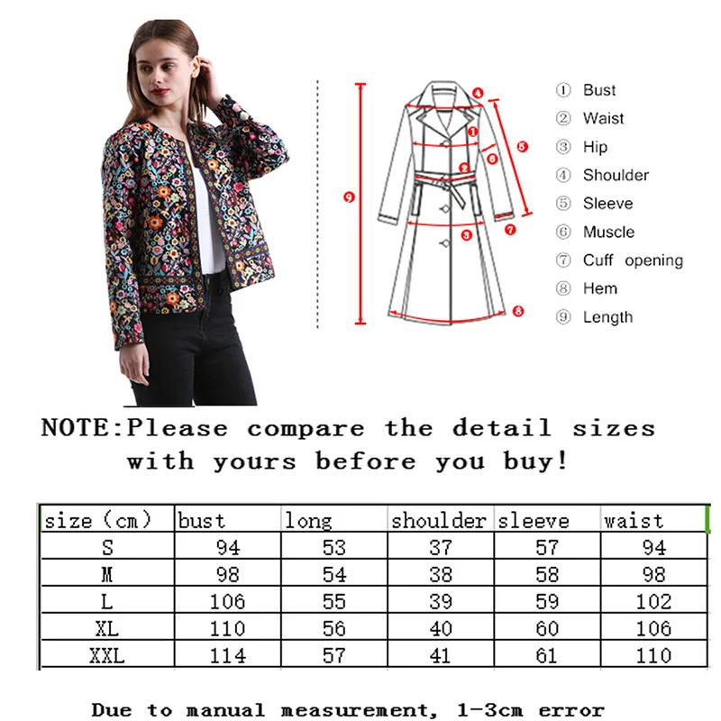 

Zoulv 2021 Office Lagy Long Sleeve Open Stitch Autumn Floral Print Coat Women Casual Vintage O-neck Slim Fashion Short Jacket