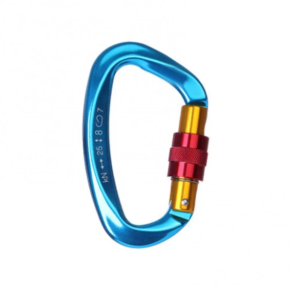 

Карабин для скалолазания, 25K замок, D-образная пряжка, уличное защитное оборудование, аксессуары для скалолазания, кольцо-держатель
