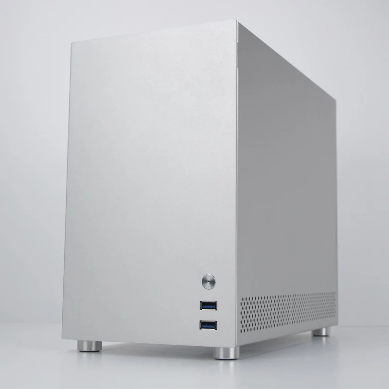 Металлический рыбка S5 Алюминиевый Чехол для компьютера игровой ПК Шасси microATX/itx 24