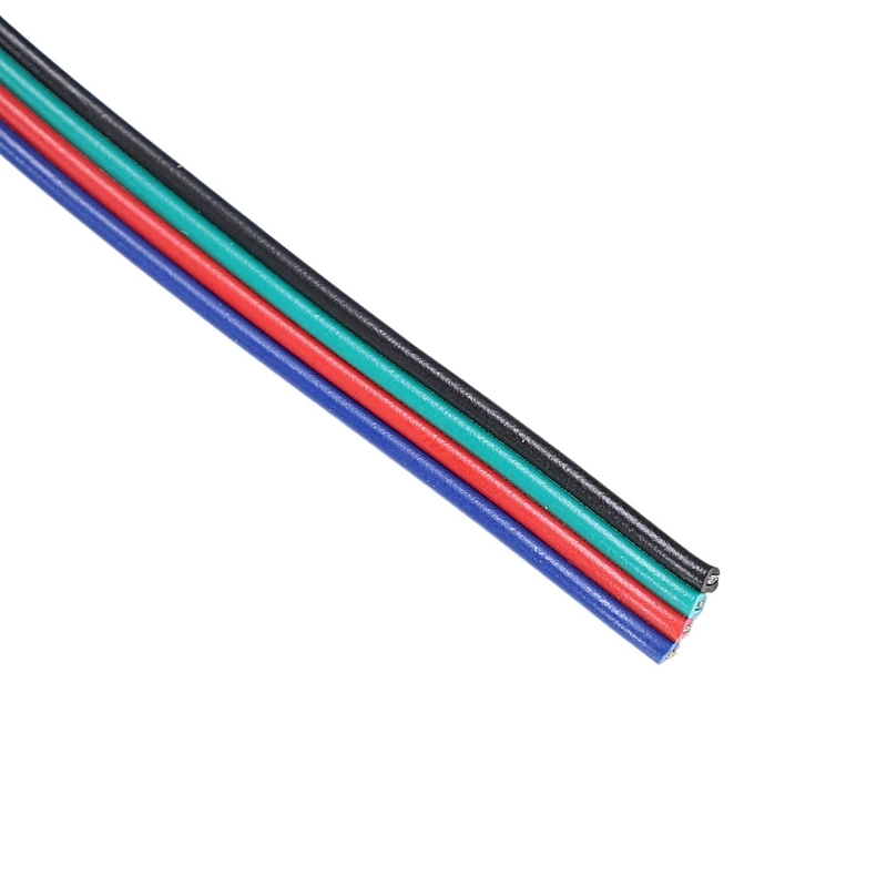 5 м 4-контактный RGB светодиодный Удлинительный провод для 3528 5050 Светодиодная лента