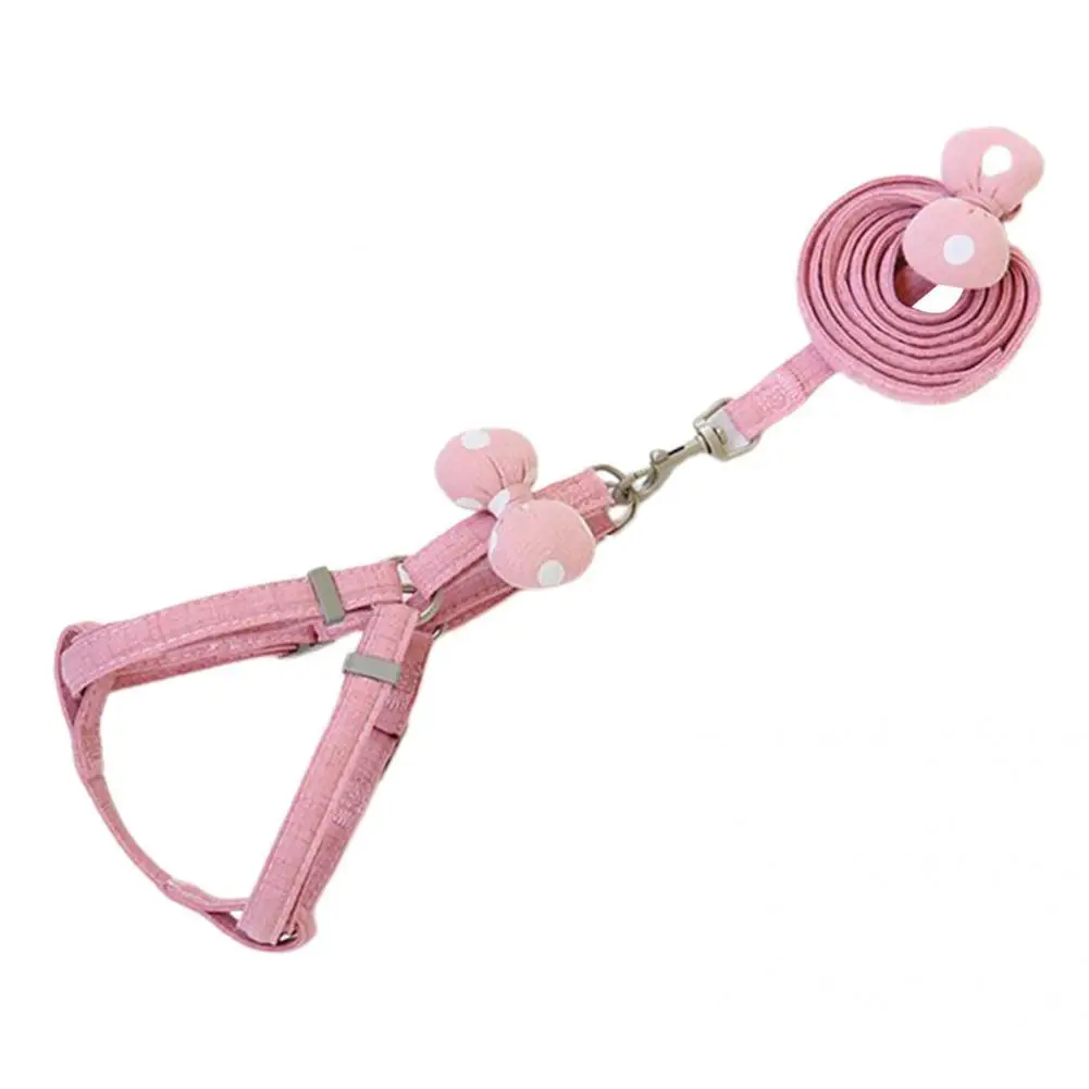

Premium Kitten Dogs Chest Strap Traction Leash Kit Pet Traction Rope Set Safe Adjustable