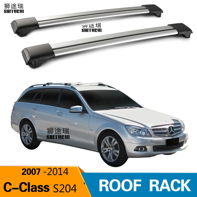 2 шт штанги на крышу для Mercedes Benz C Class W204 5 дверная усадьба 2007 2014 алюминиевый сплав