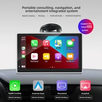 Inch Touch Screen Portable Wireless Apple CarPlay Wireless Android Auto Multimedia Bluetooth Navigation HD1080 Stereo Linux