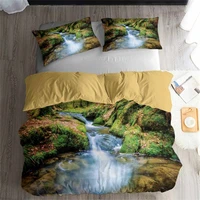 helengili 3d bedding set forest dreamland print duvet cover set lifelike bedclothes with pillowcase bed set home textiles 2 09