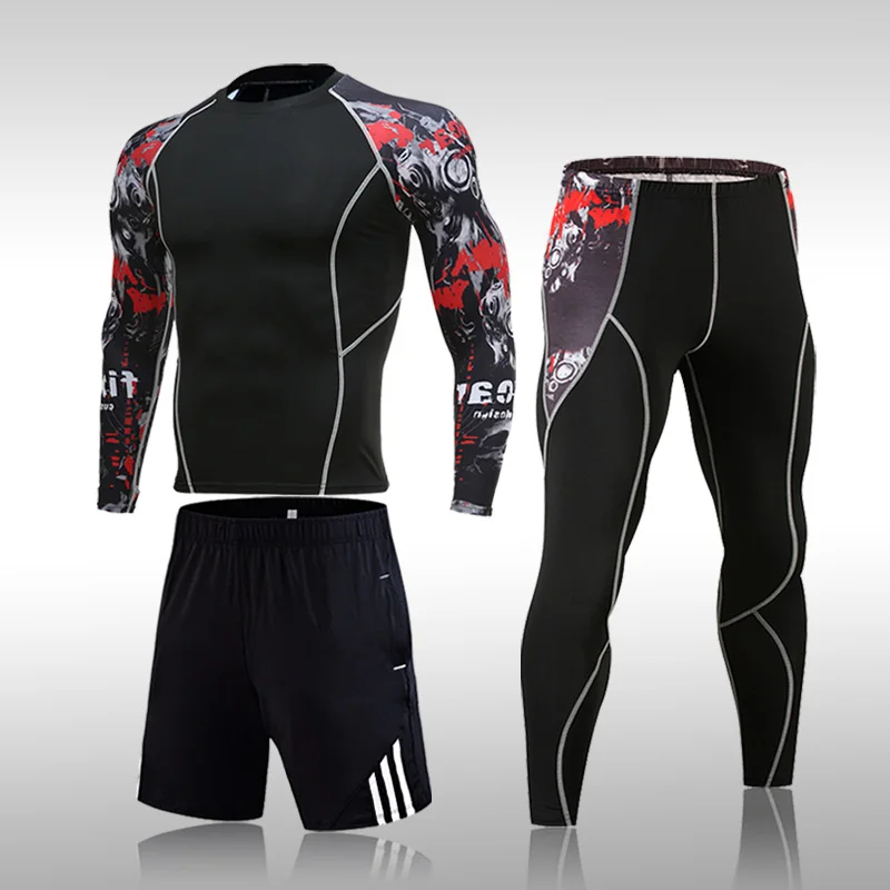 Мужское термобелье велосипедный базовый слой для тренировок зимние спортивные