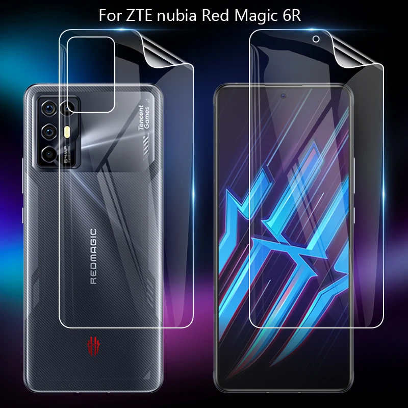 

For ZTE nubia Red Magic 6R 6.67" Clear TPU / Matte Anti-Fingerprints Hydrogel Full Cover Soft Screen Protector Film ( Not Glass