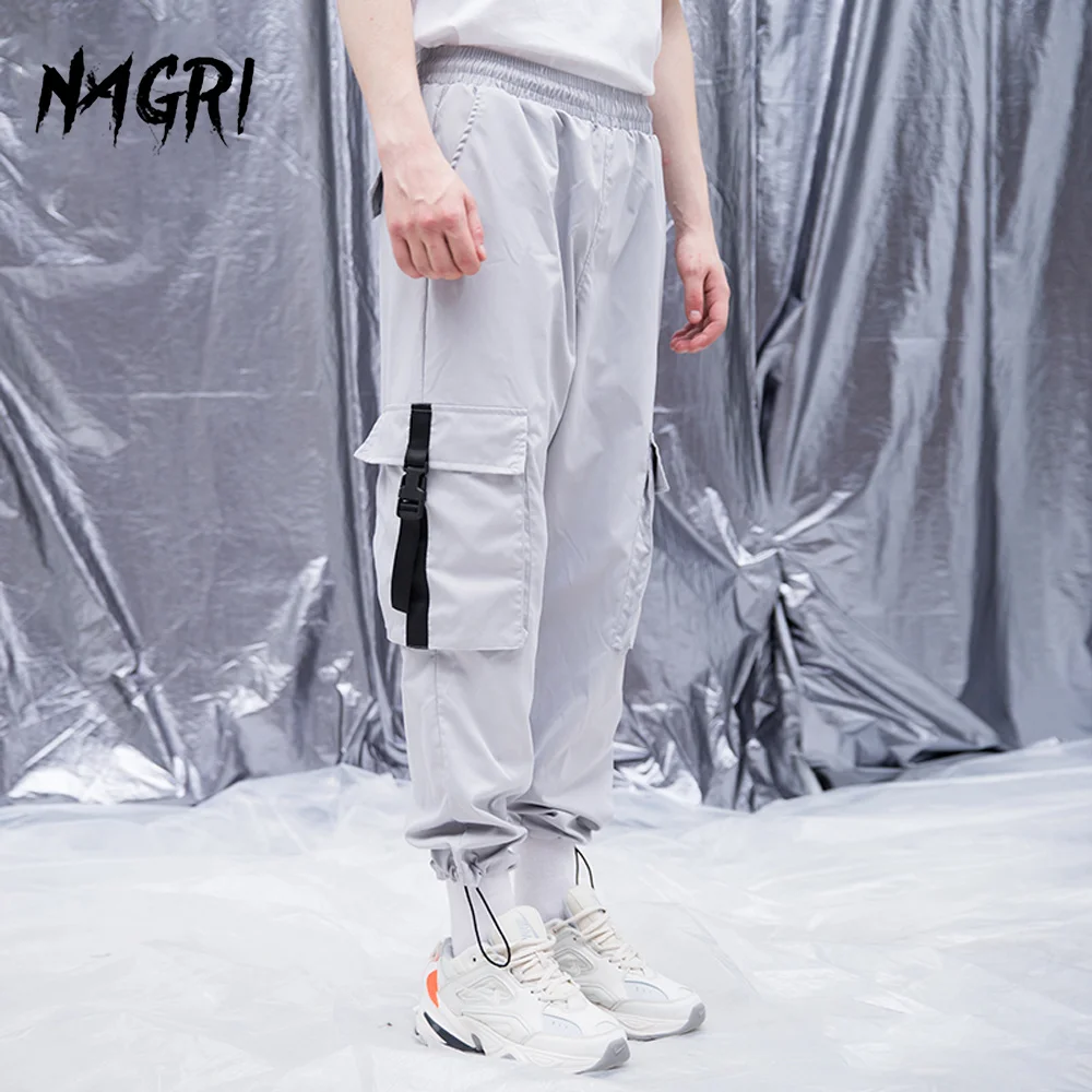 

Штаны-карго мужские быстросохнущие, повседневные брюки-султанки до щиколотки, с большими карманами, мешковатые штаны-султанки, популярная ...