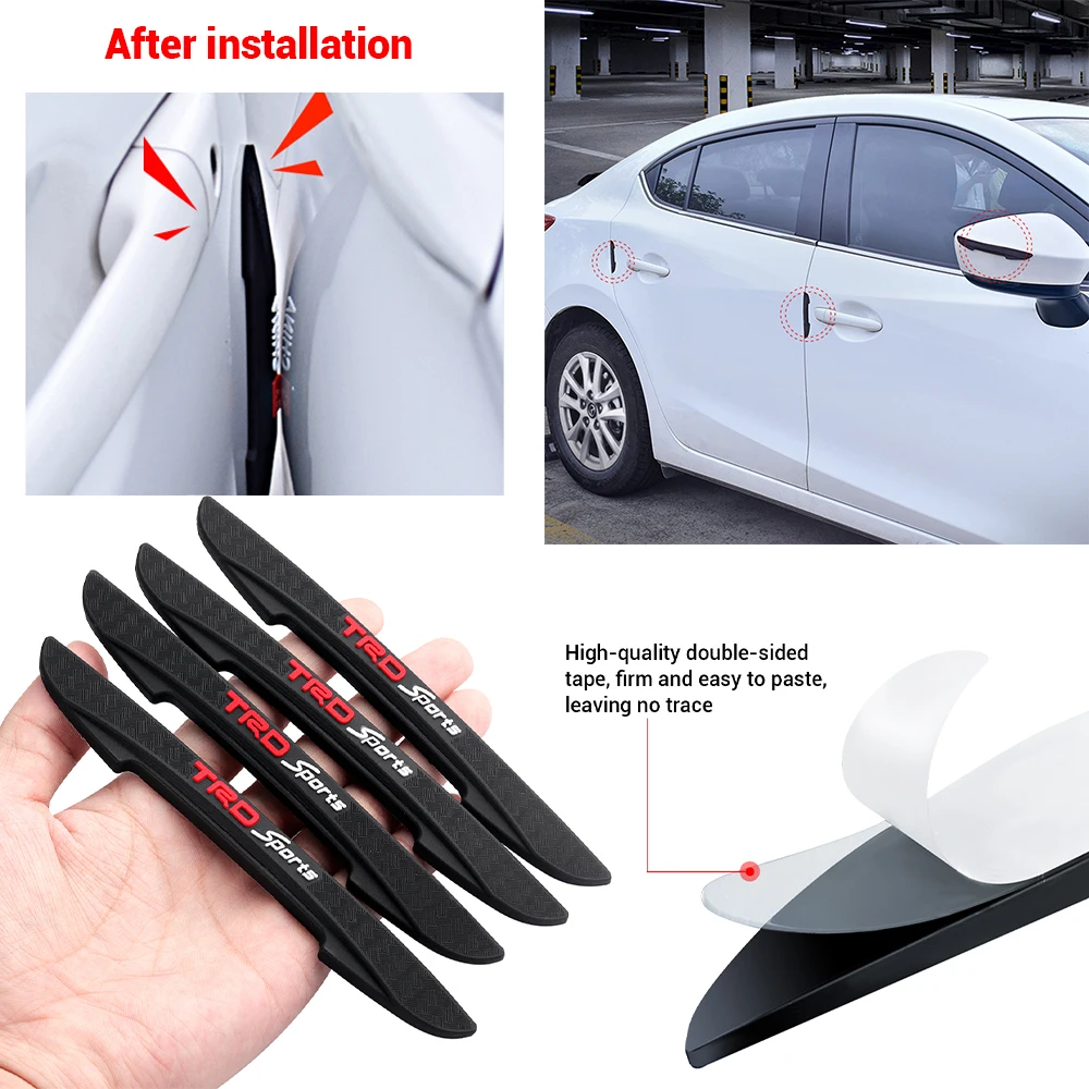 4 шт. противоударные полосы на бампер для автомобильных дверей боковые защитные