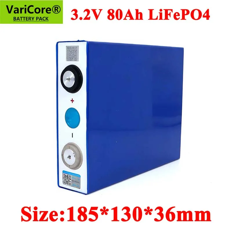 12 шт. 3 2 V 80Ah LiFePO4 аккумулятор литий железо phospha 80000 мА/ч 12V 24V 240A мотоцикл
